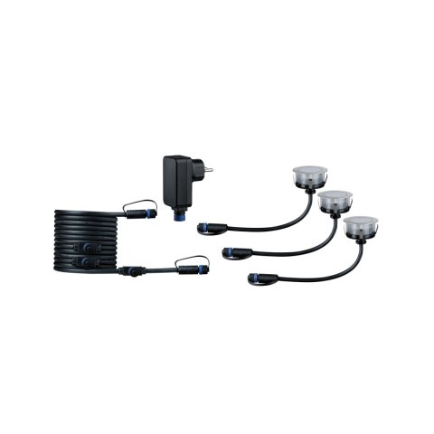 Oprawa wpuszczana Plug & Shine FLOOR ECO LED 3x2W 3000K IP67 24V srebrny / tworzywo sztuczne