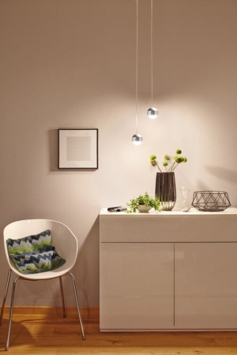 Oprawa zwieszana na szynoprzewód URail CAPSULE LED II DIM 6W 2700K 230V chrom matowy / metal