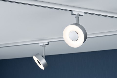 Reflektor na szynoprzewód URail CIRCLE LED DIM 5W 222lm 2700K 230V chrom matowy/ metal