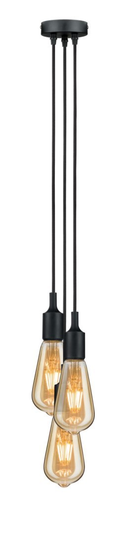 Lampa wisząca KETIL Neordic E27 max. 3x20W IP20 230V czarny / metal / tworzywo sztuczne