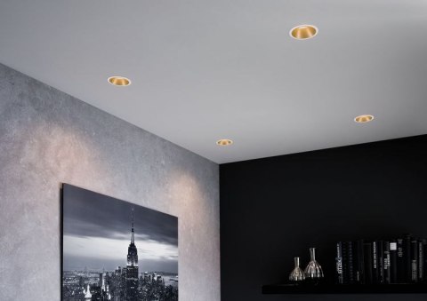 Oprawa do wbudowania COLE COIN LED 3-STEP DIM zestaw 3x6W 470lm 2700K IP44 230V biały / złoty-matowy