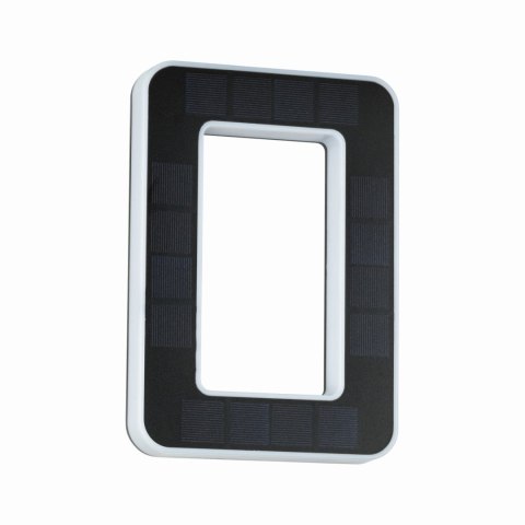 Oprawa elewacyjna SOLAR LED numer domu 0 3000K IP44 wymienny akumulator / czarny / tworzywo sztuczne