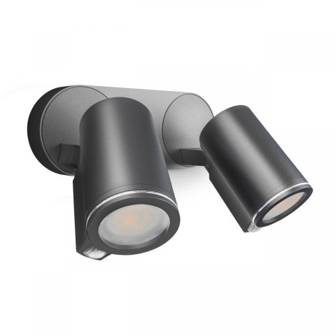 Oprawa elewacyjna z czujnikiem ruchu i zmierzchu SPOT DUO S PIR 14,95W LED 1024lm 3000K IP44 IK03 230V antracyt / aluminium
