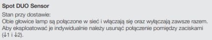 Oprawa elewacyjna z czujnikiem ruchu i zmierzchu SPOT DUO S PIR 14,95W LED 1024lm 3000K IP44 IK03 230V antracyt / aluminium