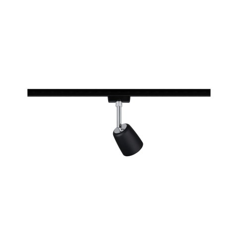 URail System Spot Cover max. 1x10W GU10 Czarny Mat/Chrom 230V Metal/Tworzywo sztuczne