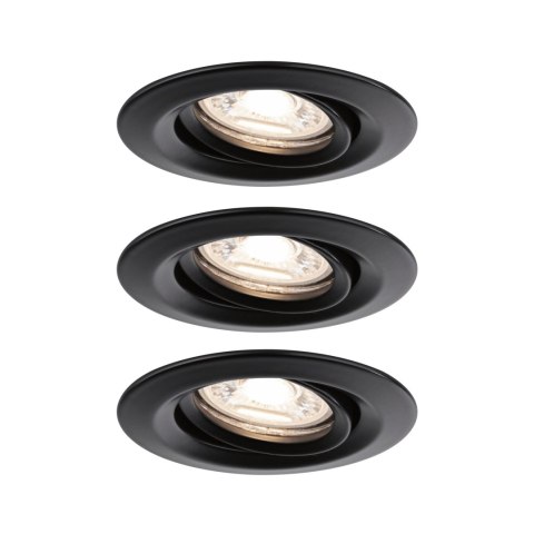Oprawa do wbudowania NOVA PLUS COIN LED Mini DIM wychylna 3x4W 310lm 66mm 2700K IP23 230V czarny matowy