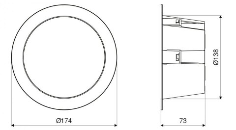 Oprawa downlight z czujnikiem ruchu i zmierzchu STEINEL DL 150 SC 10,8W LED HF Bluetooth Mesh 3000K /4000K / 5700K IP54 IK05 