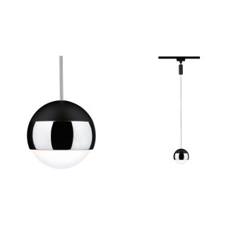 Oprawa zwieszana URail Capsule II 6W DIM 4000K 230V czarny matowy / chrom