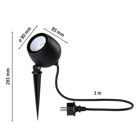 Reflektor ogrodowy KIKOLO LED SH Zigbee RGBW 6.2W 80st. 400lm 3000K-6500K IP65 230V antracyt