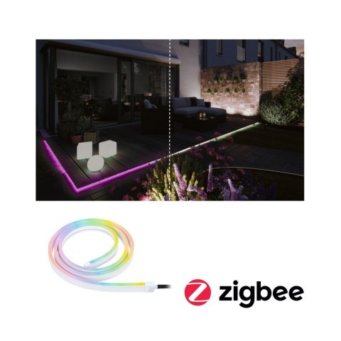 Taśma zewnętrzna LED RGBW 5m Plug & Shine SH Zigbee 22W IP67 24V
