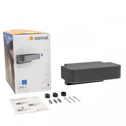 Lampa elewacyjna bez czujnika Steinel L 800 C LED Connect 7,5W 3000K 466lm IP44 IK03 230V antracyt / aluminium