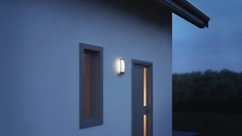 Lampa elewacyjna z czujnikiem zmierzchu Steinel L 22 N max.60W E27 IP44 IK07 230V antracyt / stal nierdzewna