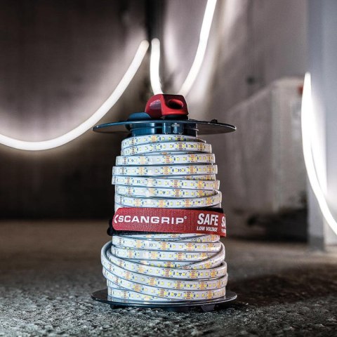 Budowlana Taśma LED na rusztowania 25 m 48 V 20 000 lm ROPE LIGHT 03.5815 SCANGRIP