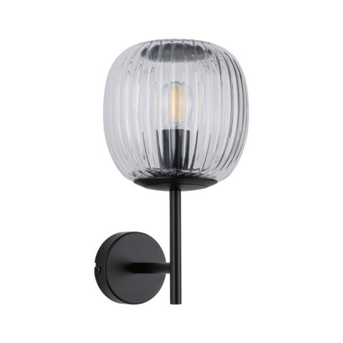 Kinkiet ścienny łazienkowy RUYA E14 max.20W IP44 230V czarny mat / szkło
