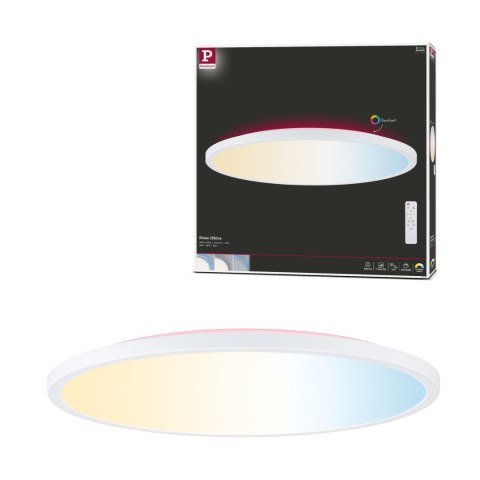 Plafoniera ATRIA SHINE LED Backlight RGB+W 32W 2700lm okragłą 400mm 3000K-6500K 230V biały / tworzywo sztuczne