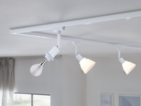 Reflektor na szynoprzewód URail DECO SYSEMS DIM E14 max.20W 230V biały RAL9003 / metal