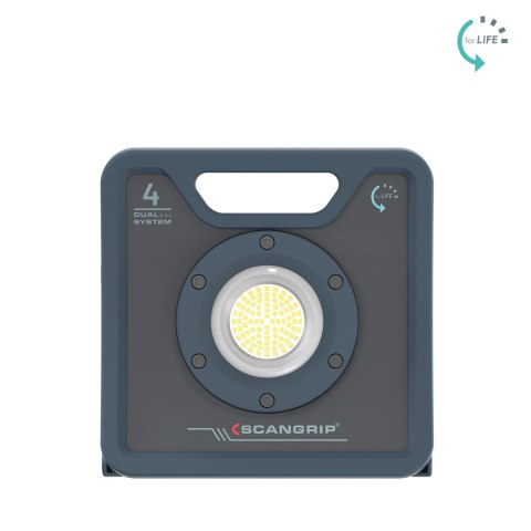 Wytrzymała akumulatorowo - sieciowa lampa robocza LED 4000 lm 25 W Scangrip NOVA 4 C+R forLIFE 03.6204