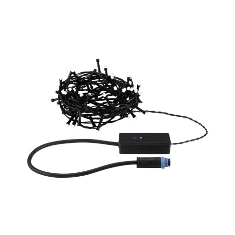 Łańcuch świetlny choinkowy YUNA Plug & Shine SH Zigbee RGB DIM 7,4m 3W IP44 45lm 9szt/1m 24V czarny / tworzywo sztuczne