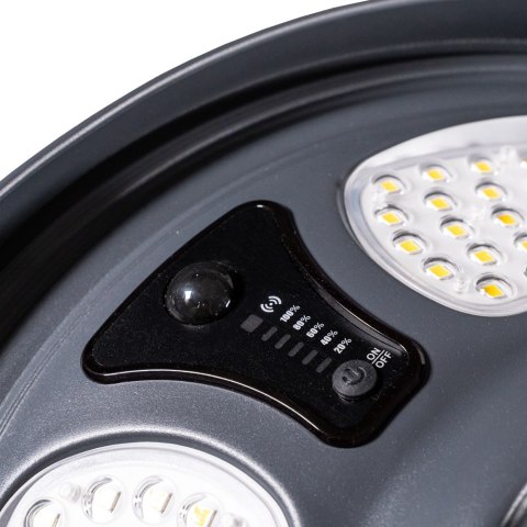 Oprawa parkowa solarna MOONLIGHT SOLAR LED 25W czujnik ruchu i zmierzchu pilot 4000K IP65 antracyt / aluminium