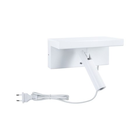 Oprawa ścienna JERIK LED 2,4W 3-STEP DIM 160lm 3000K USB-C 230V Z przełącznikiem Biały mat /metal