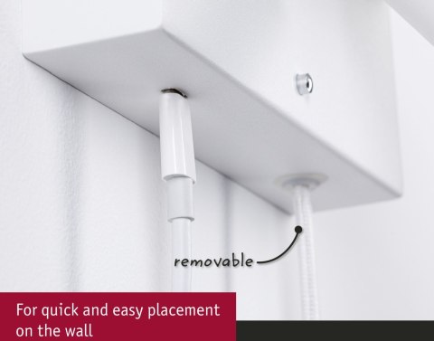 Oprawa ścienna JERIK LED 2,4W 3-STEP DIM 160lm 3000K USB-C 230V Z przełącznikiem Biały mat /metal