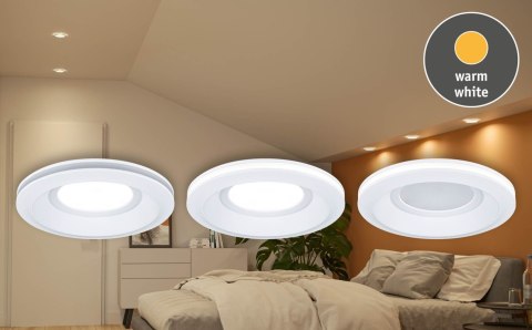 Oprawa wpuszczana SORMUS LED 3 X 6.5W 560lm / 180lm 3000K IP65 230V biały / tworzywo sztuczne
