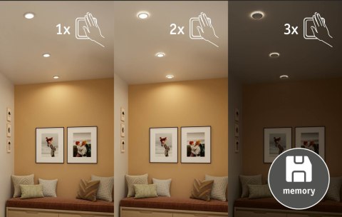 Oprawa wpuszczana SORMUS LED 3 X 6.5W 560lm / 180lm 3000K IP65 230V biały / tworzywo sztuczne
