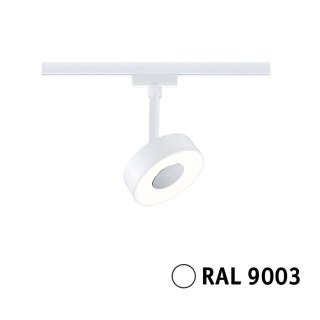 Reflektor na szynoprzewód URail CIRCLE LED 3StepDim 5W 210lm 3000K 230V biały RAL9003 / metal