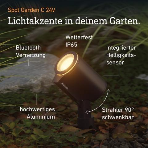 Oprawa ogrodowa wbijana SPOT GARDEN LED nightmatic 7,84W 363lm 1800-4000K RGBWW IP65 IK03 24V antracyt / aluminium
