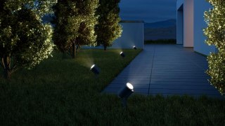 Zestaw 2x oprawa ogrodowa wbijana SPOT GARDEN 24V LED nightmatic 7,84W 363lm 1800-4000K RGBWW IP65 IK03 antracyt / aluminium 