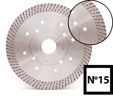 Tarcza diamentowa do płytek 230 x 25,4/22/10 ABRABORO N15 Turbo, profesjonalna