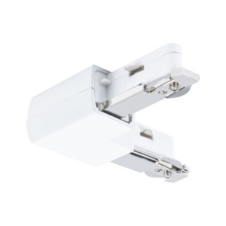 Łącznik szynowy L URail system 230V biały RAL9003 / tworzywo sztuczne