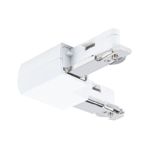 Łącznik szynowy L URail system 230V biały RAL9003 / tworzywo sztuczne