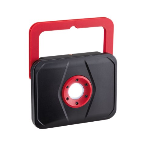 Naświetlacz roboczy akumulatorowy LED DIM 5W USB 440lm IP65 6500K DC5V czarno / czerwony tworzywo sztuczne