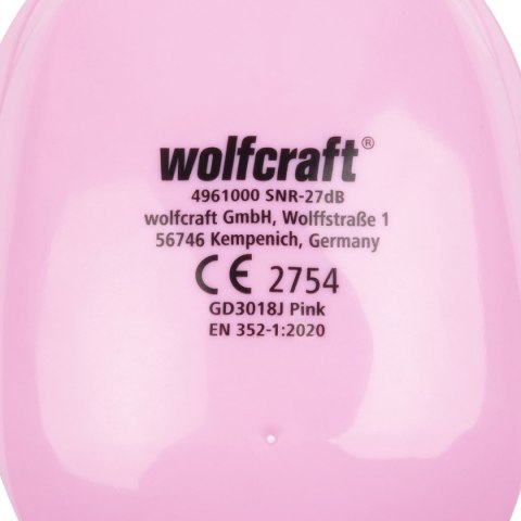 Nauszniki dla dzieci, różowe Wolfcraft