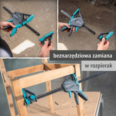 Ścisk jednoręczny PRO ERGO 150 mm wolfcraft