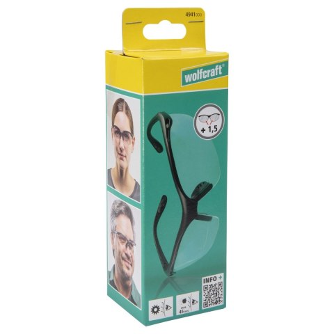 Korekcyjne okulary ochronne +1,5 Wolfcraft ,CE