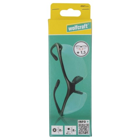 Korekcyjne okulary ochronne +1,5 Wolfcraft ,CE