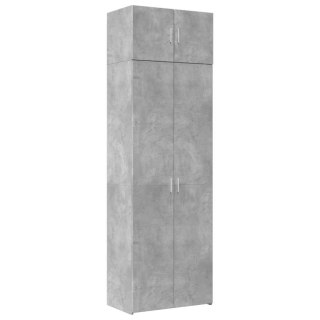 Szafka, szarość betonu, 70x42,5x225 cm, materiał drewnopochodny
