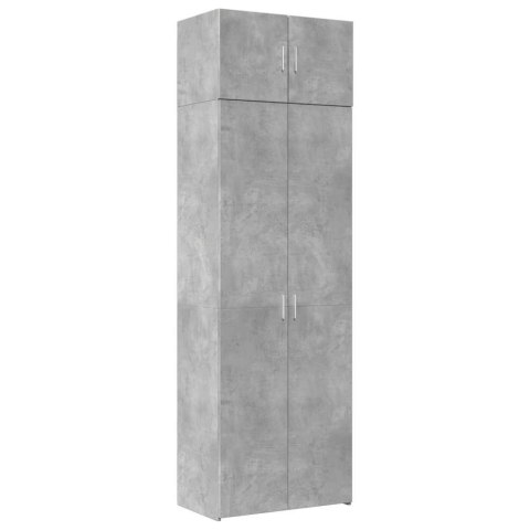 Szafka, szarość betonu, 70x42,5x225 cm, materiał drewnopochodny