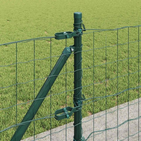 Ogrodzenie z słupkiem Zielony 0,6 x 50 m Stal i PVC
