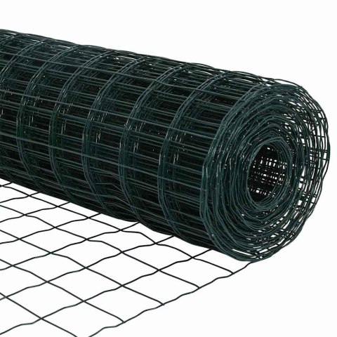 Ogrodzenie z słupkiem Zielony 0,6 x 50 m Stal i PVC