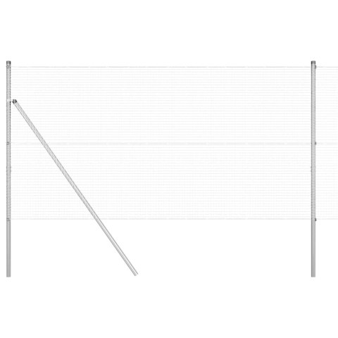 Słupek ogrodzeniowy. Srebrny 50 x 1,2 m (siatka 19 x 19 mm)