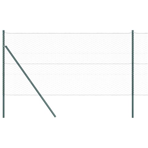 Słupek ogrodzeniowy. Szary 50 x 1,4 m (siatka 36 mm) Stal i PVC