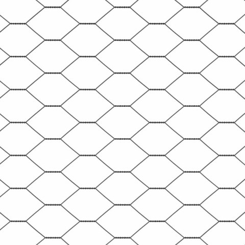 Słupek ogrodzeniowy. Szary 50 x 1,4 m (siatka 36 mm) Stal i PVC