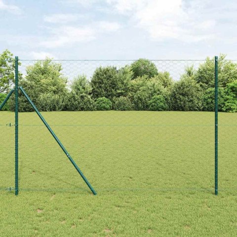 Słupek ogrodzeniowy. Szary 50 x 1,5 m (siatka 50 mm) Stal i PVC