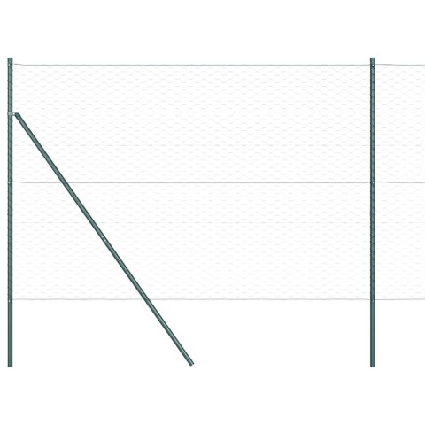 Słupek ogrodzeniowy. Szary 50 x 1,5 m (siatka 50 mm) Stal i PVC