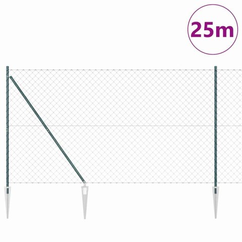 Słupek ogrodzeniowy. Zielony 25 x 1,6 m (siatka 60 x 60 mm)