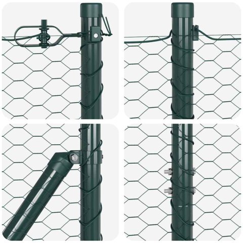 Słupek ogrodzeniowy. Zielony 50 x 1,5 m (siatka 25 mm)