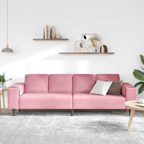 Sofa do salonu Różowy 250 x 77 x 76 cm